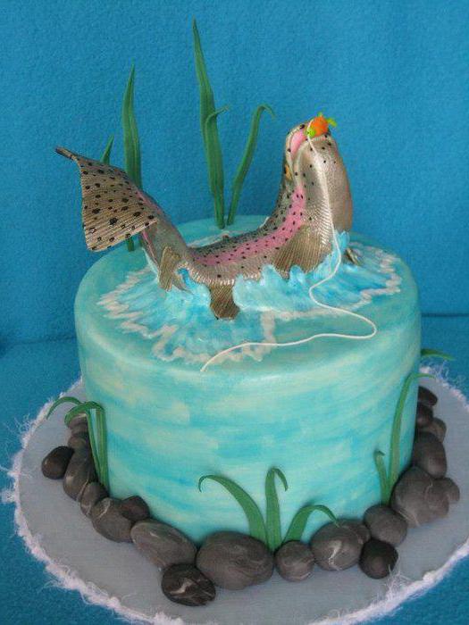 漁師の写真のケーキ