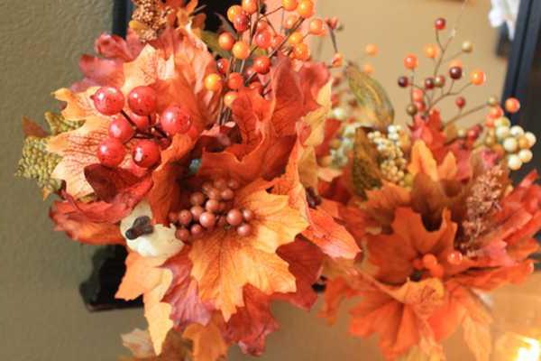 葉の工芸品：子供たちと家を飾る