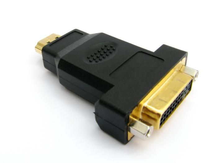 DVI-HDMIアダプタ：デバイスの説明、目的、技術的特性